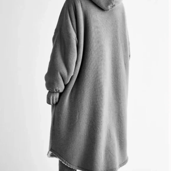 NWOT Free People North Pole Cardi Faux Shearling Lined Comfy Longline Coat Z448 - Picture 5 of 5